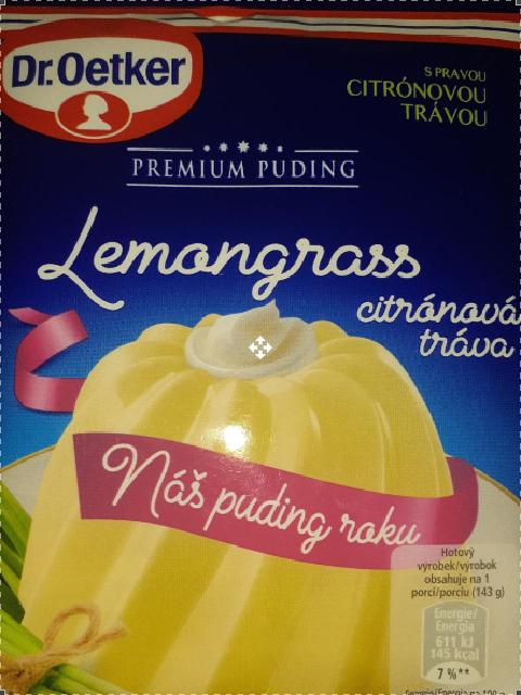 Fotografie - Puding premium lemongrass citrónová tráva Dr. Oetker