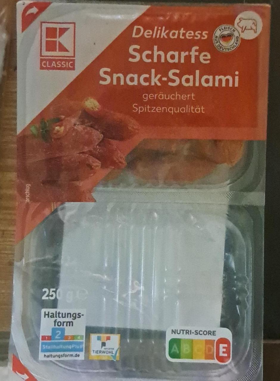 Fotografie - Delikatess Scharfe Snack-Salami K-Classic