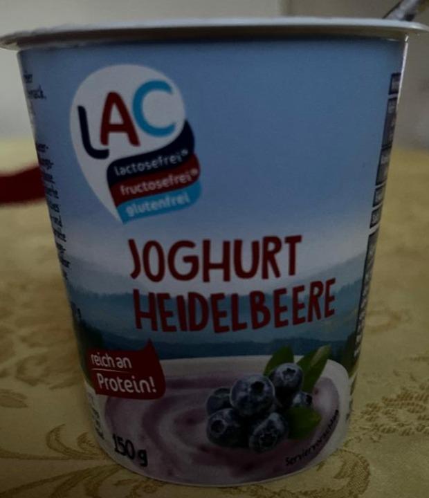 Fotografie - Lactosefrei Joghurt Heidelbeere LAC