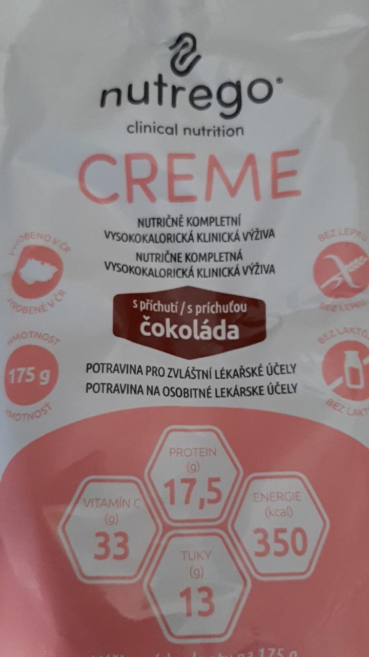 Fotografie - Creme s příchutí čokoláda Nutrego