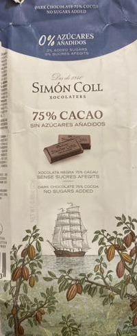 Fotografie - 75% Cacao Simón Coll