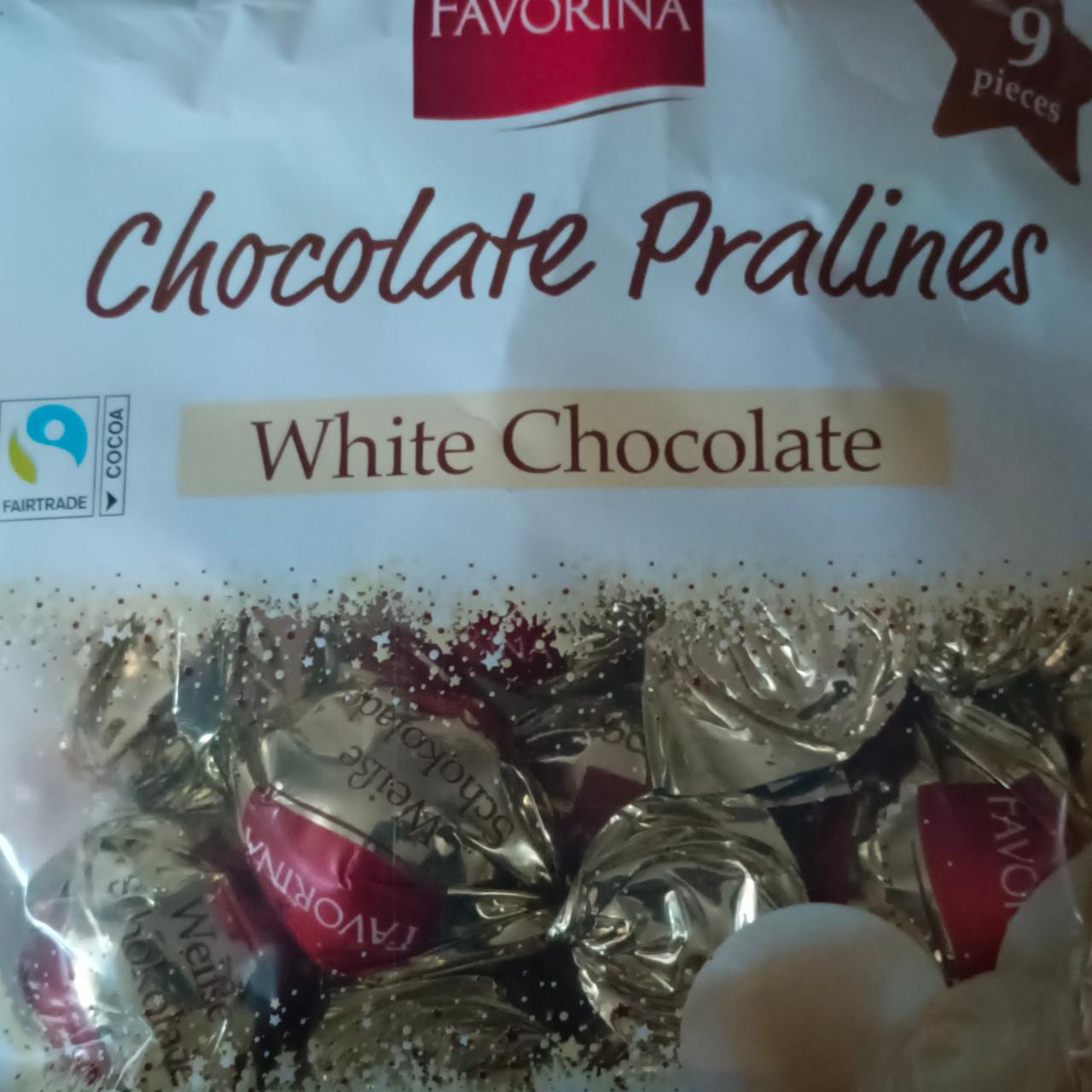 Fotografie - Chocolate Pralines White Chocolate Favorina