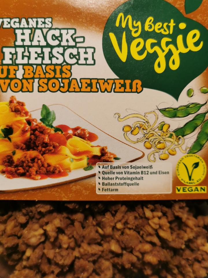 Fotografie - Veganes Hackfleisch auf Basis von Sojaeiweiß My Best Veggie