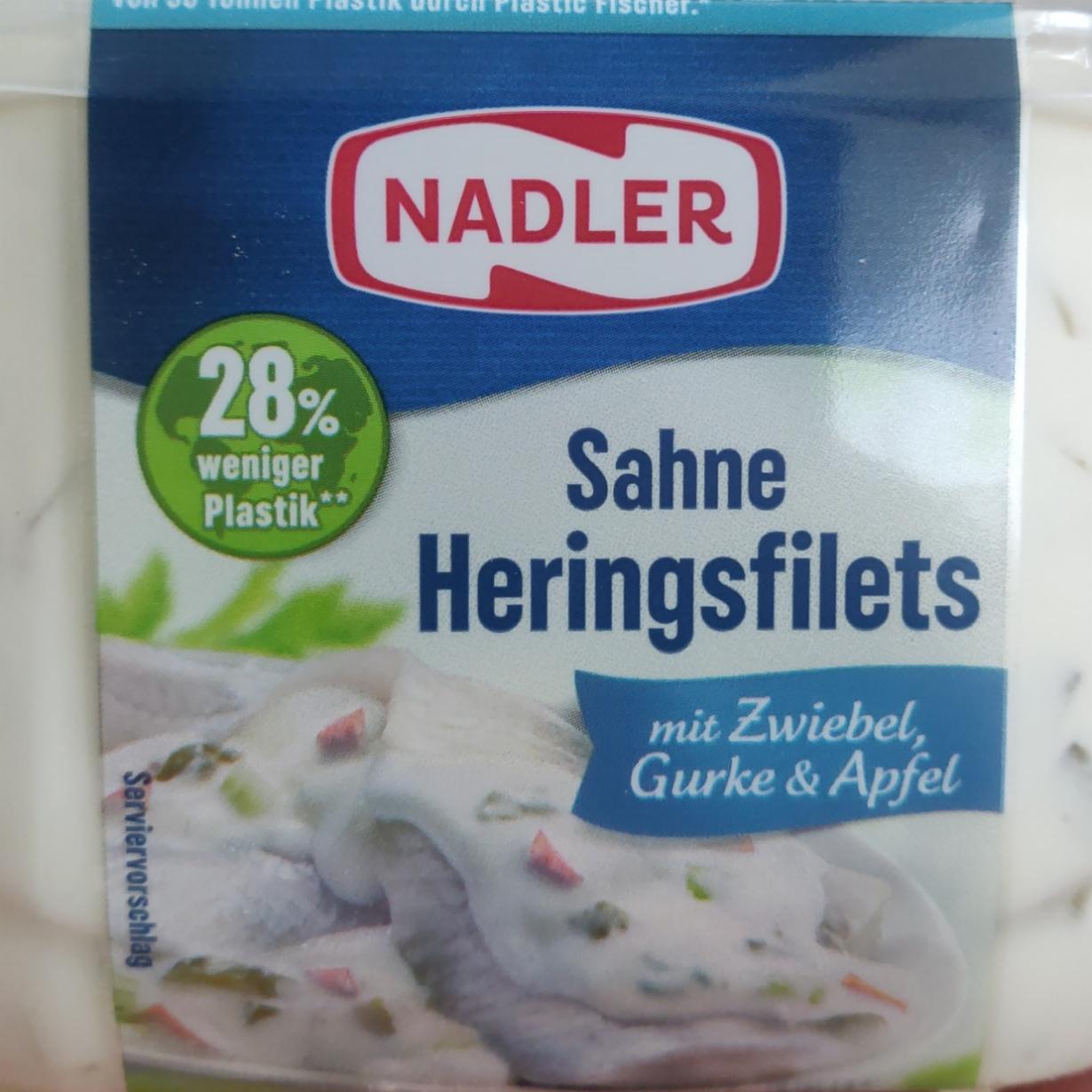 Fotografie - Sahne Heringsfilets mit Zwiebel, Gurke & Apfel Nadler