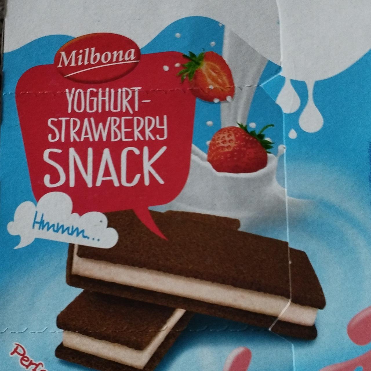 Fotografie - Sponge Snack Yoghurt Flavour & Strawberry Milbona