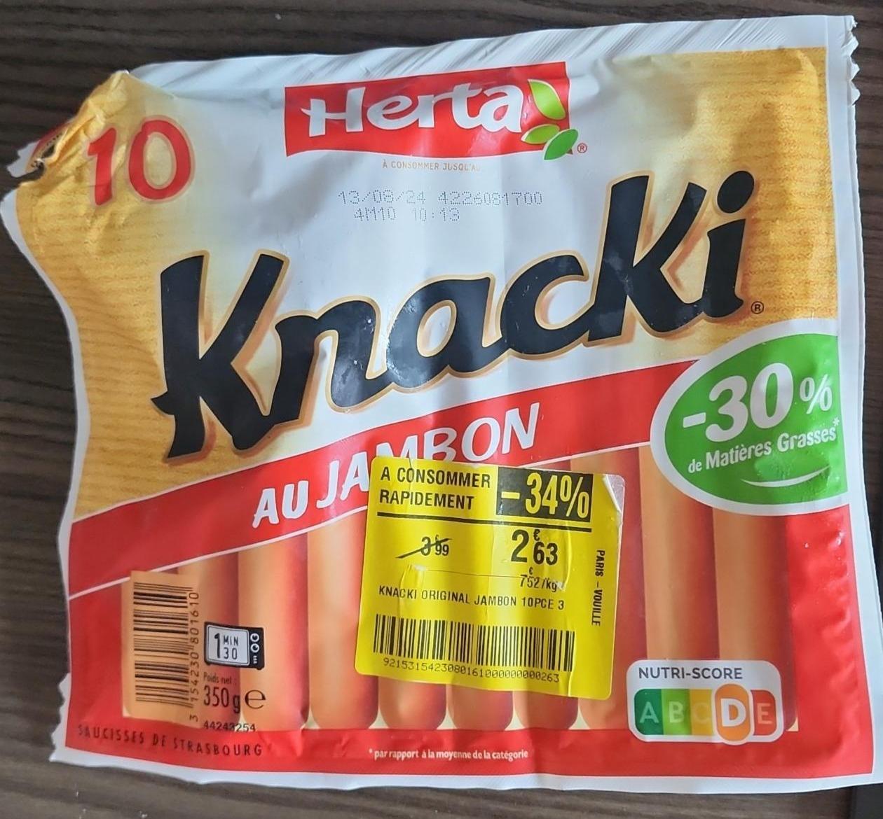 Fotografie - Knacki au Jambon Herta