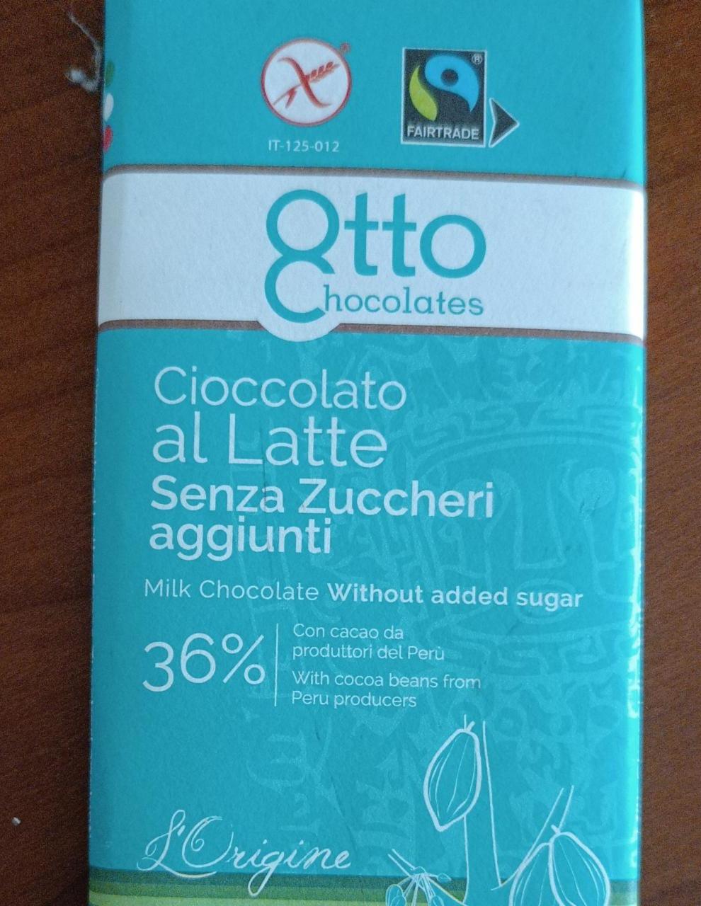 Fotografie - Cioccolato al Latte Otto Chocolates