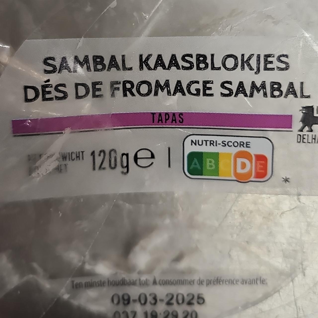 Fotografie - Sambal Kaasblokjes Delhaize