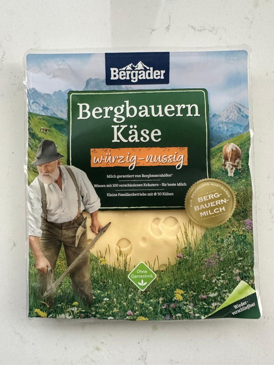 Fotografie - Bergbauern Käse würzig nussig Bergader