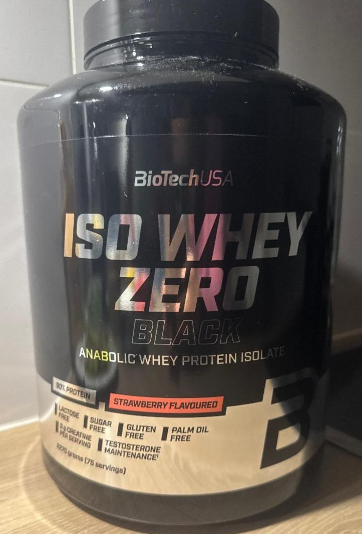 Fotografie - Iso Whey Zero Black Strawberry BioTechUSA