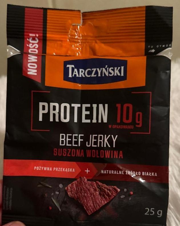 Fotografie - Protein beef jerky suszona wołowina Tarczyński