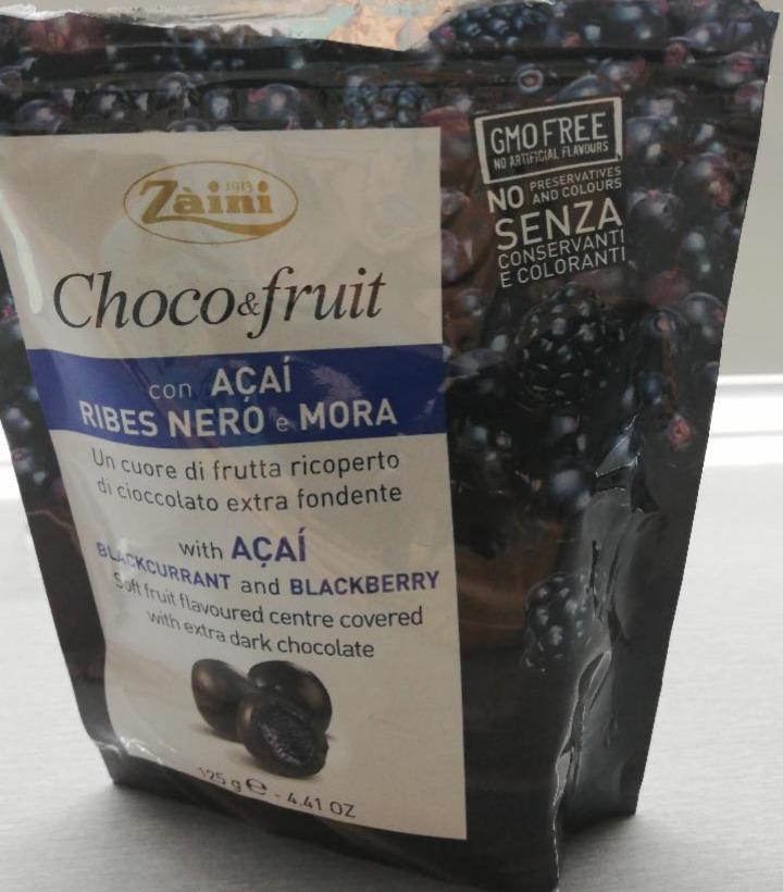 Fotografie - Choco & Fruit ostružina černý rybíz a acai Zaini