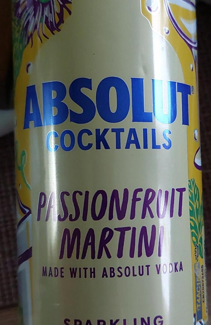 Fotografie - Absolut Cocktails Passionfruit Martini