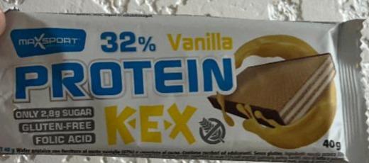 Fotografie - 32% Protein Kex Vanilla flavour MaxSport