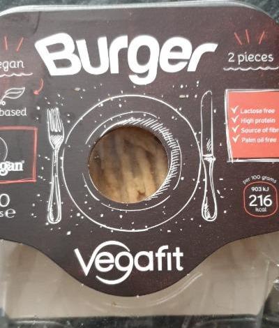 Fotografie - Vegan Burger Vegafit