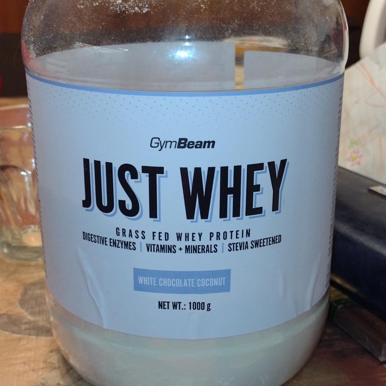 Fotografie - Just Whey White chocolate & Coconut GymBeam