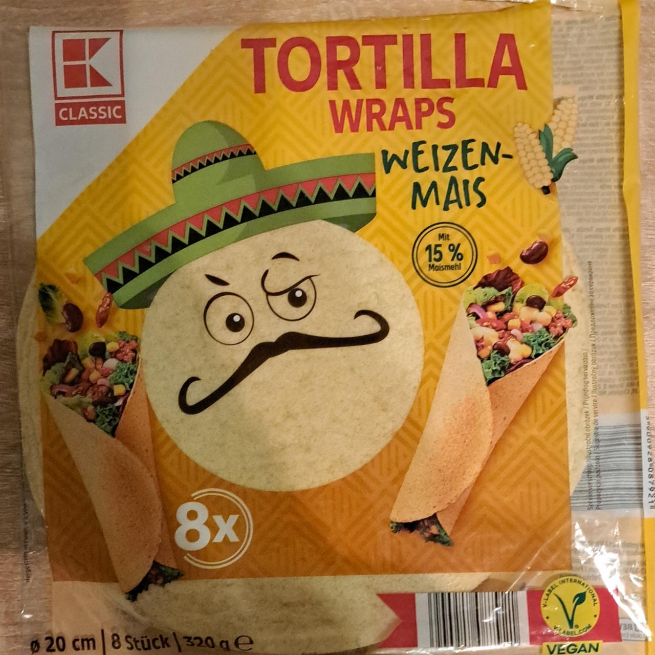 Fotografie - Tortilla Wraps Weizen-Mais K-Classic