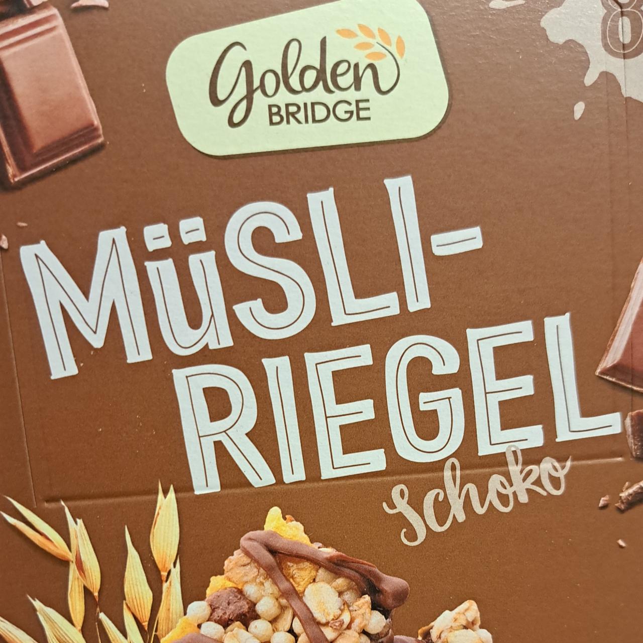 Fotografie - Müsli-Riegel Schoko Golden Bridge