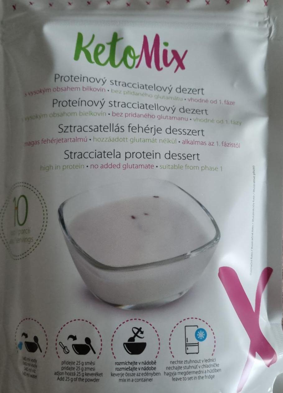 Fotografie - Proteinový stracciatelový dezert KetoMix