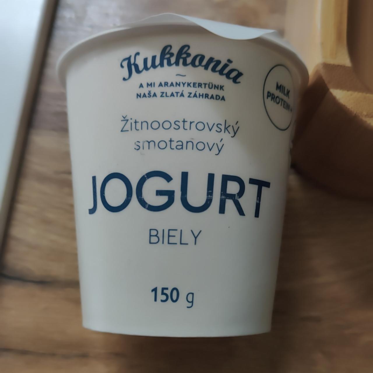 Fotografie - Žitnoostrovský smotanový Jogurt Biely Kukkonia