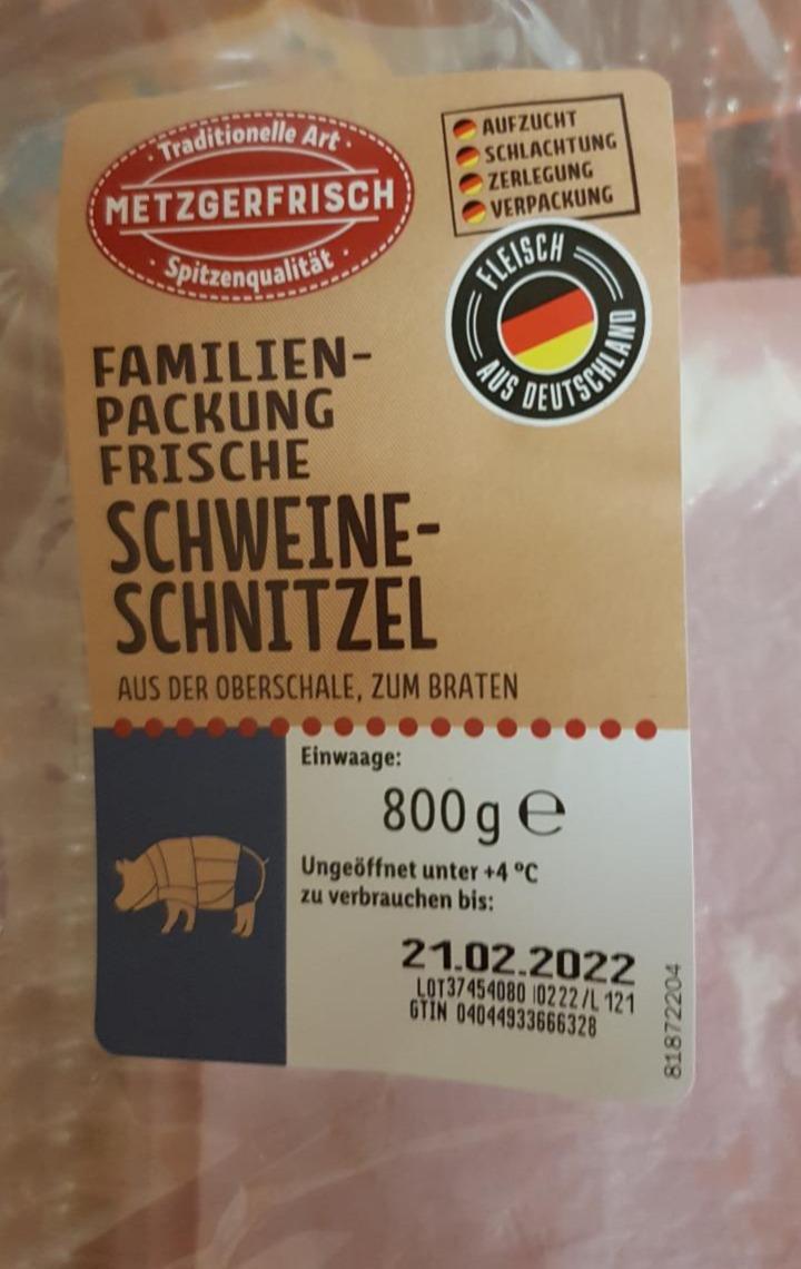 Schweine Schnitzel - kalórie, kJ a nutričné hodnoty