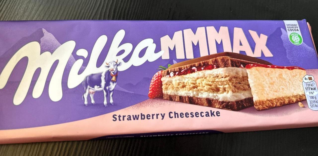 Fotografie - Milka mmMax strawberry cheesecake