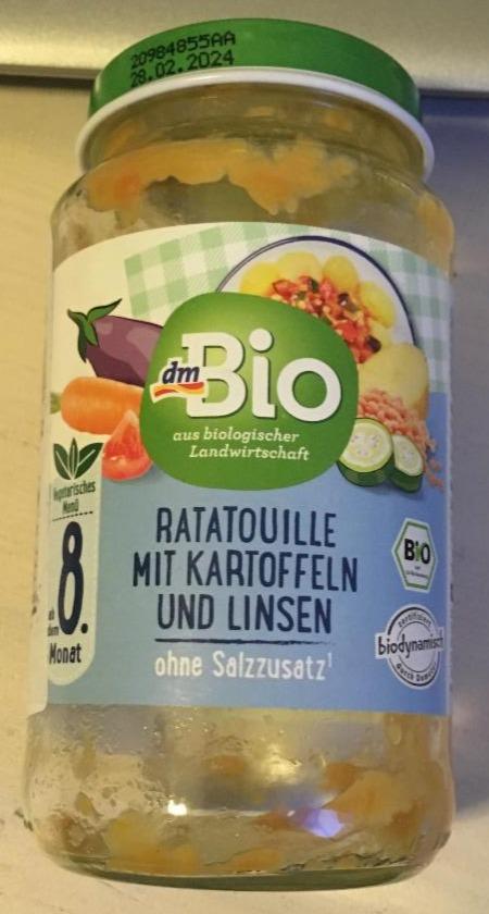 Fotografie - Ratatouille mit Kartoffeln und Linsen dmBio