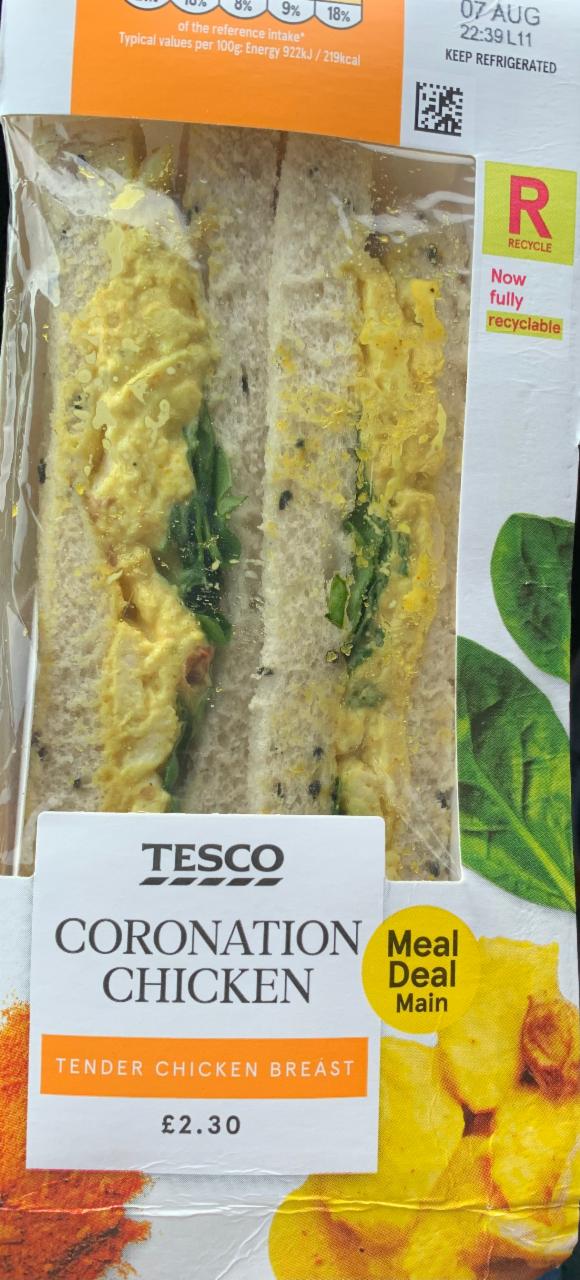 Fotografie - Coronation chicken Tesco