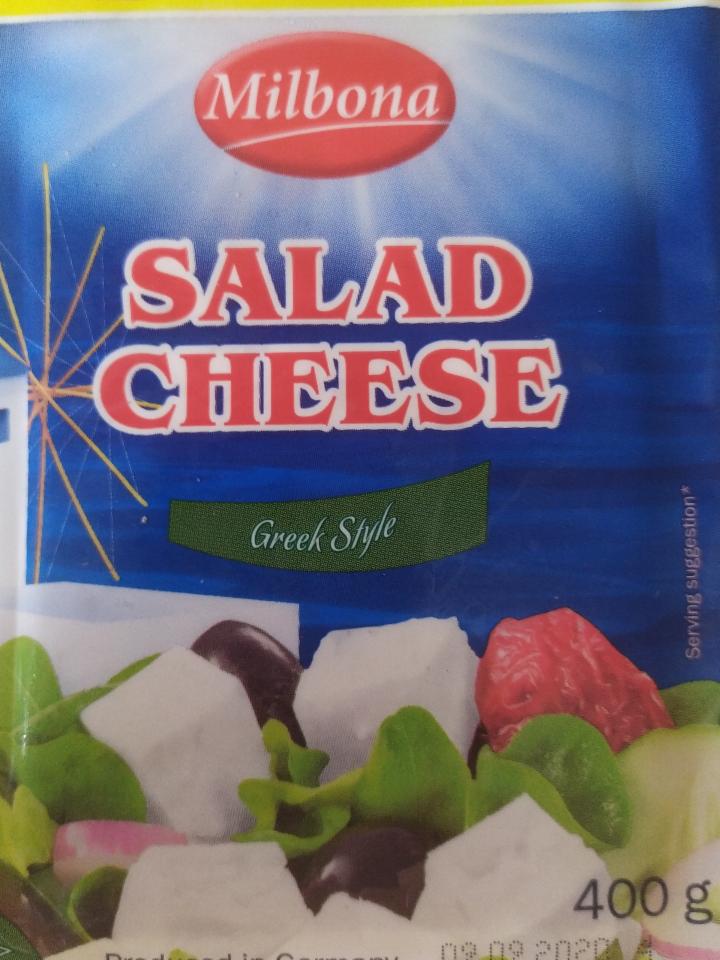 Salad cheese greek style Milbona kalórie kJ a nutričné hodnoty