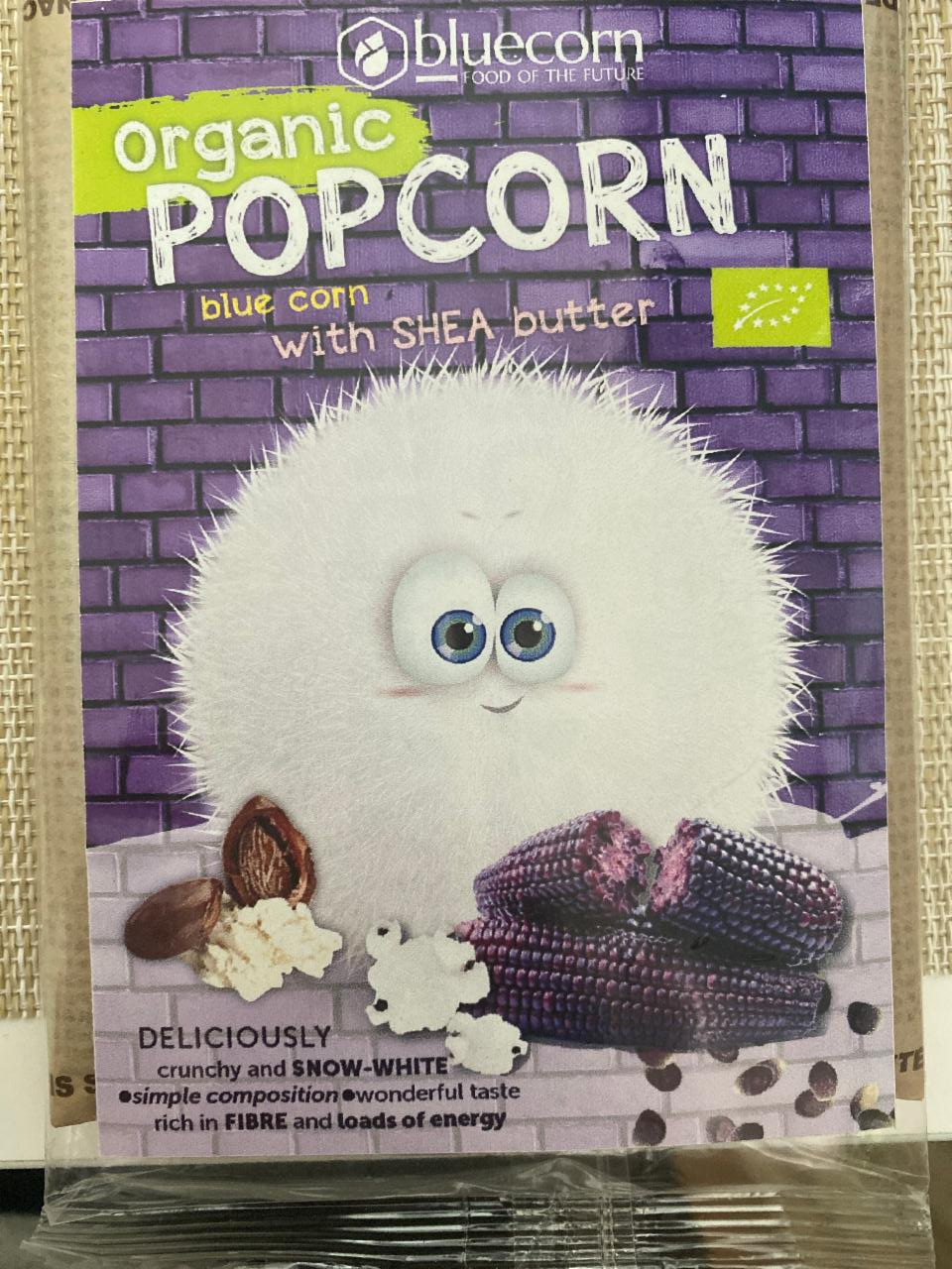 Fotografie - Organic Popcorn blue corn with sea butter Bluecorn