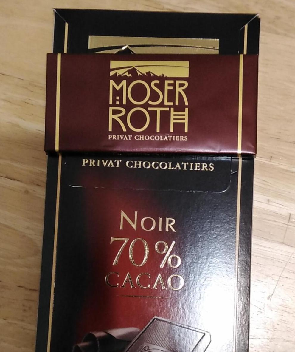 Fotografie - Noir 70 % Cacao Moser Roth