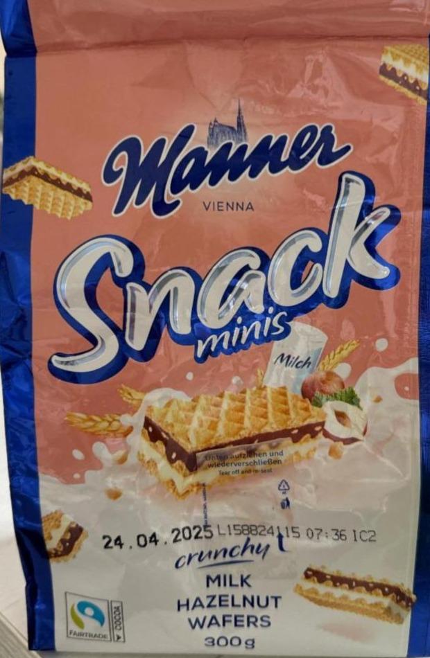 Fotografie - Snack Minis Milk Hazelnut Manner