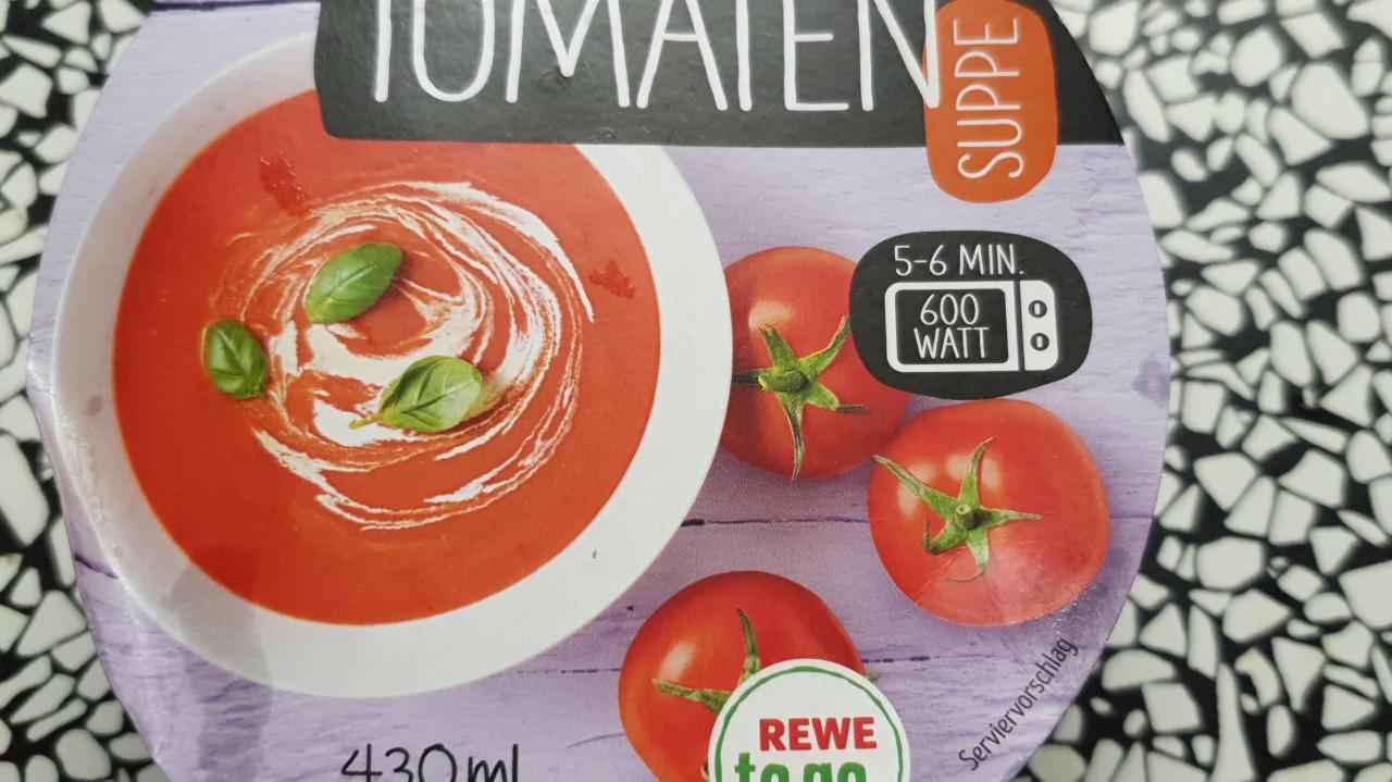 Fotografie - Tomaten suppe Rewe to go