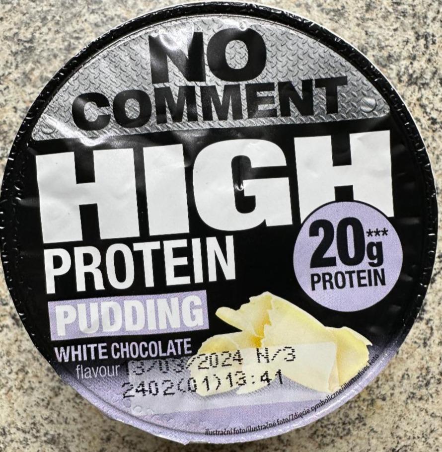 Fotografie - High protein pudding white chocolate flavour No comment