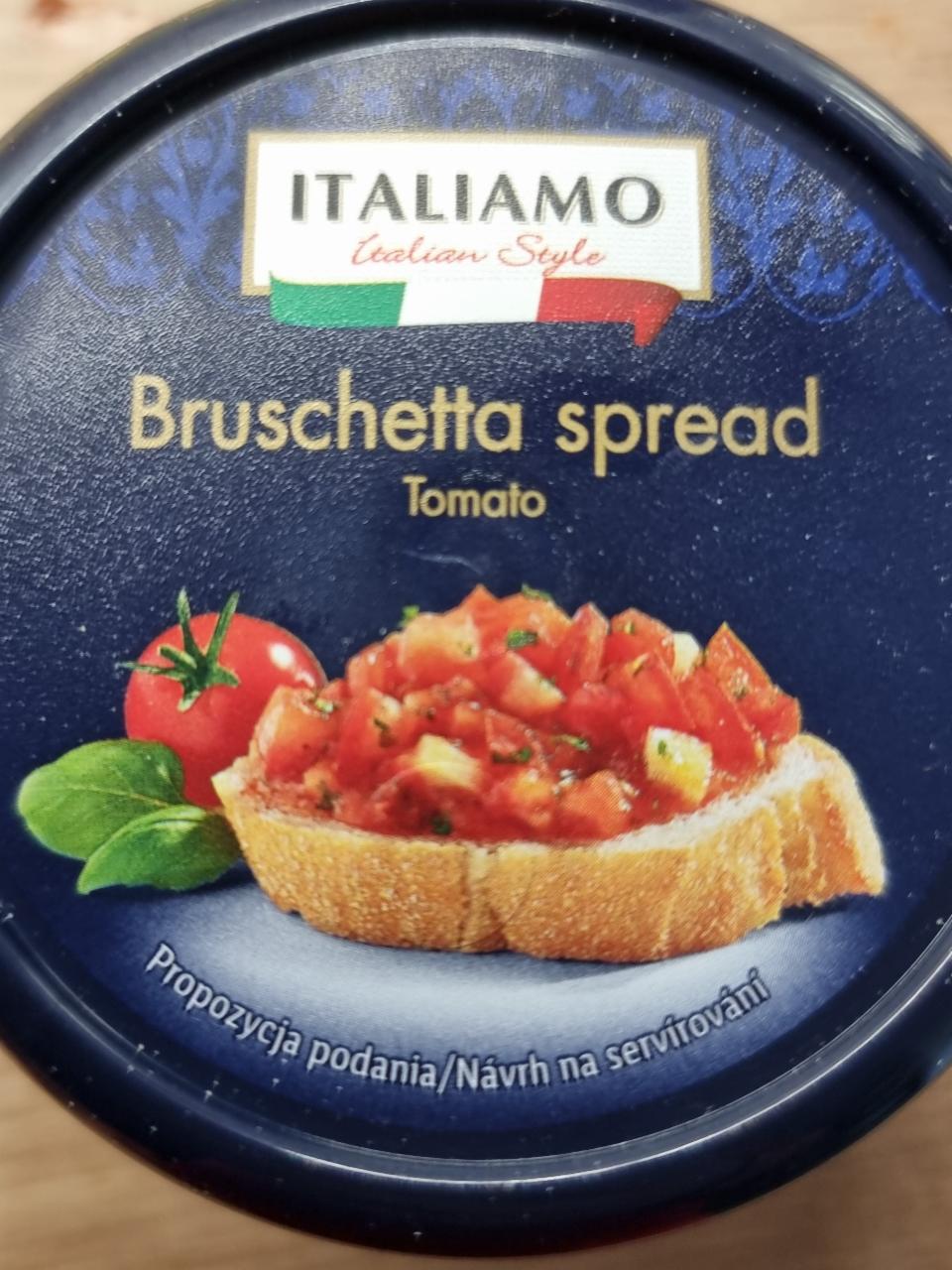 Bruschetta spread hodnoty a nutričné Italiamo kalórie, kJ - tomato