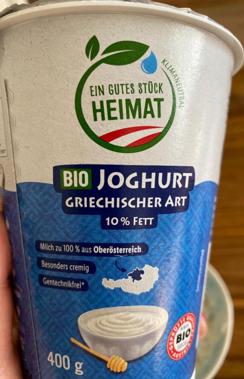 Fotografie - Bio Joghurt Griechischer Art 10% fett Heimat