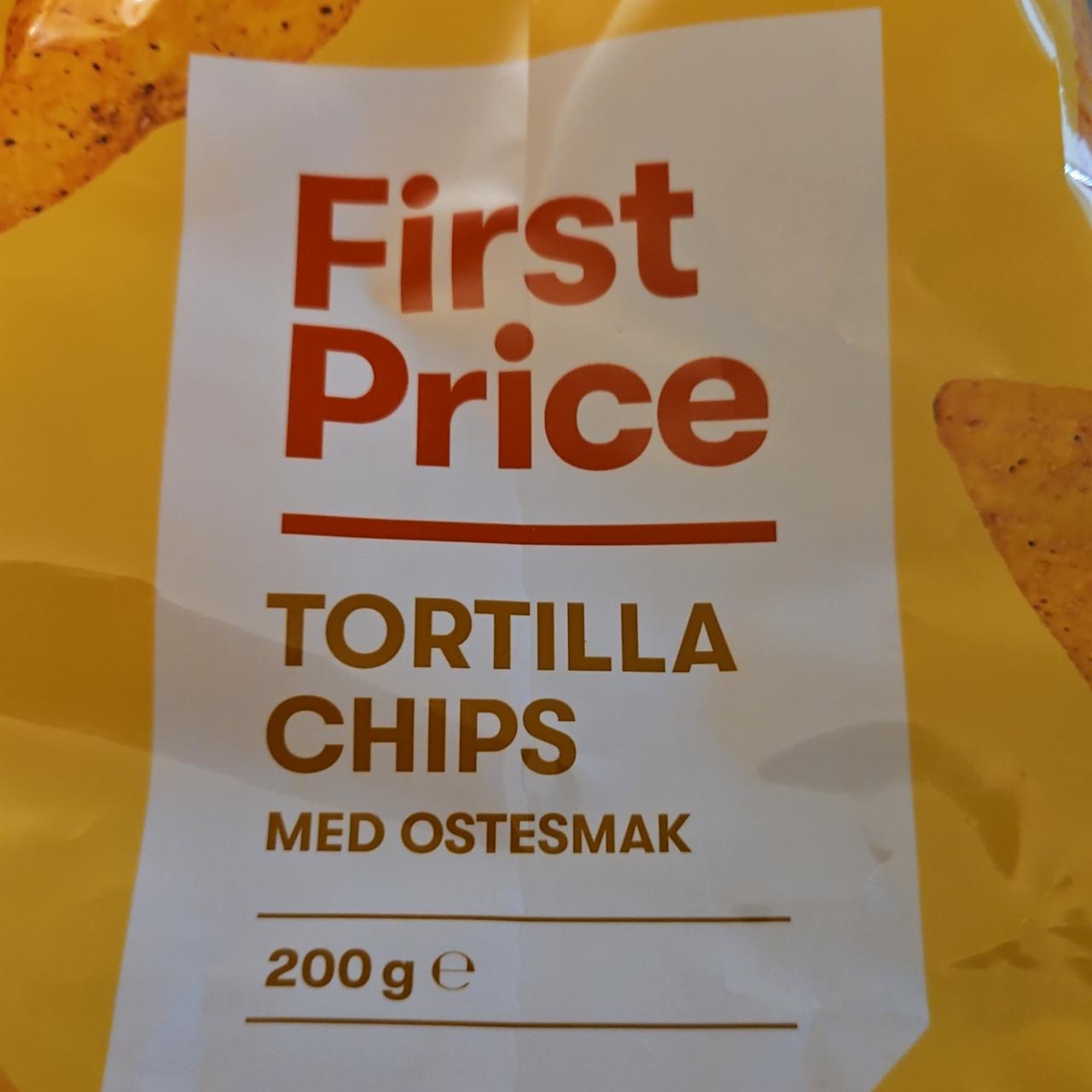 Fotografie - Tortilla Chips med ostesmak First Price