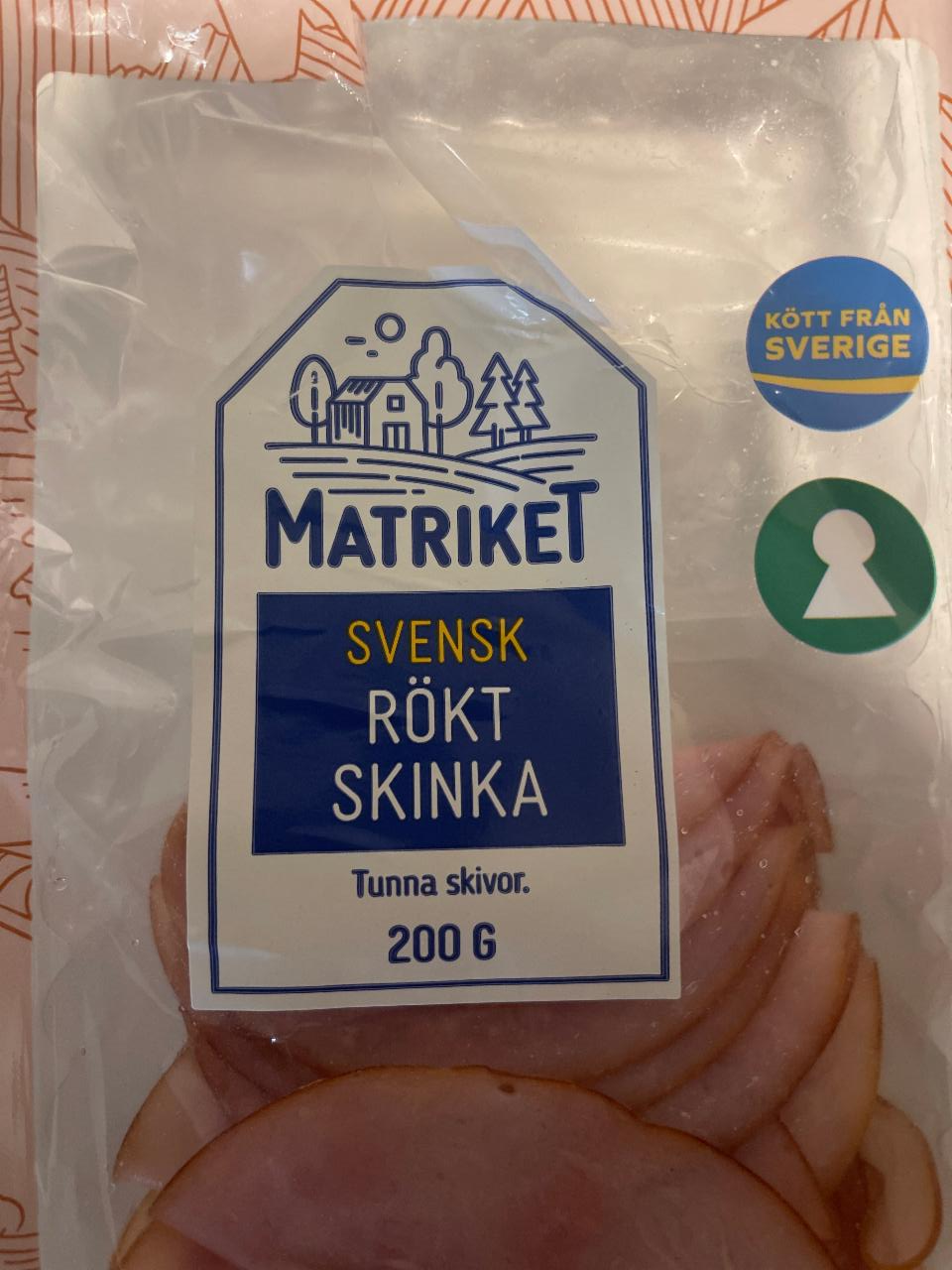 Fotografie - Svensk Rökt Skinka Matriket