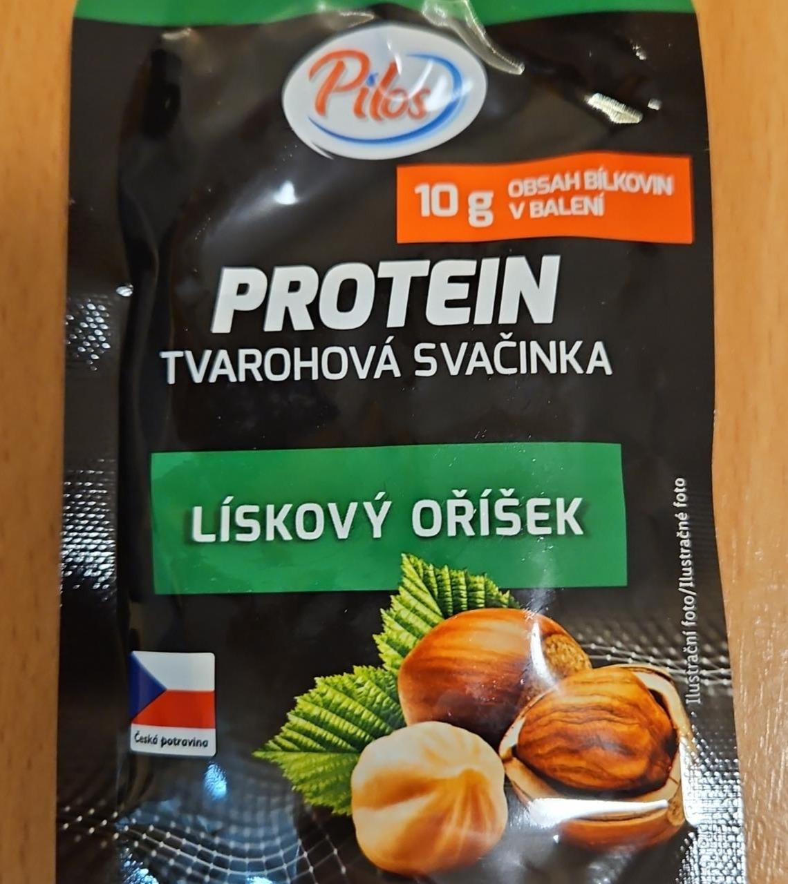 Fotografie - Protein Tvarohová Svačinka Lískový Oříšek Pilos