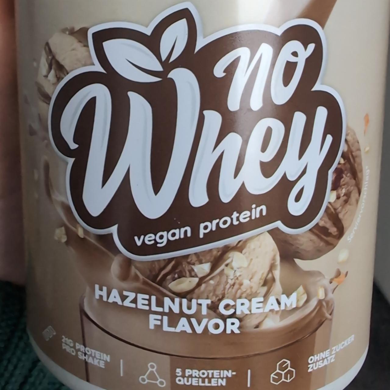 Fotografie - No whey vegan protein hazelnut cream flavor rocka nutrition