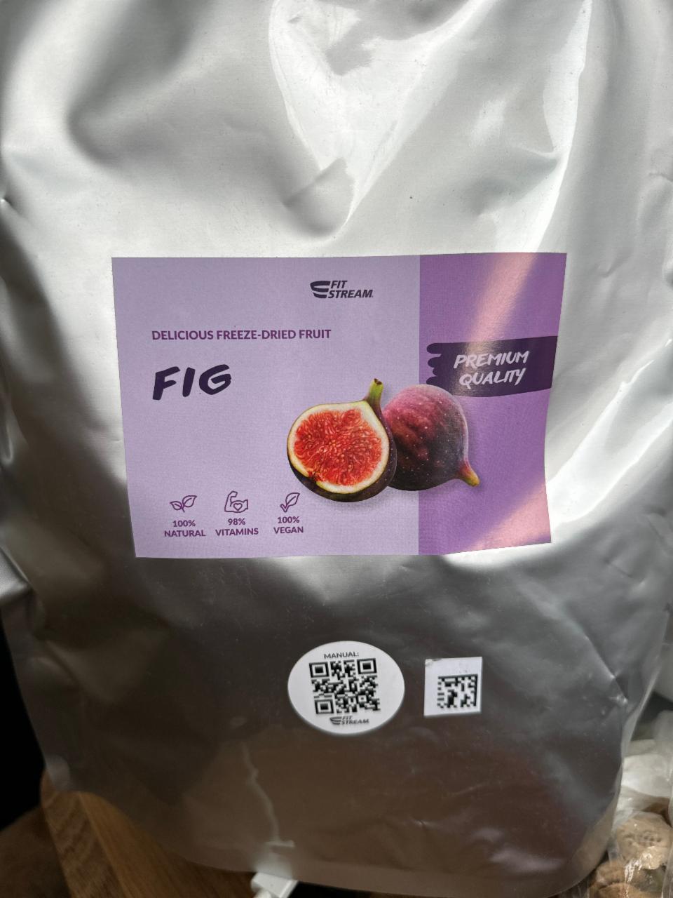 Fotografie - Delicious freeze-dried fruit fig Fit Stream