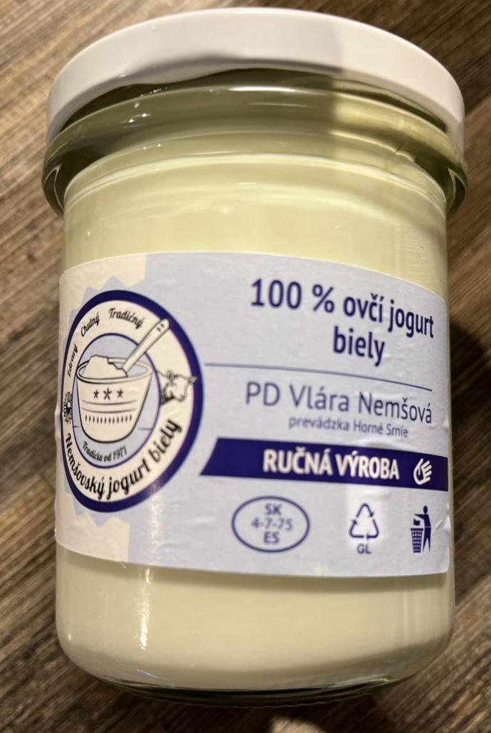 Fotografie - 100 % ovčí jogurt biely PD Vlára Nemšová