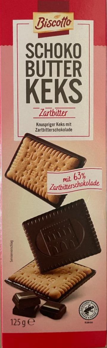 Fotografie - Schoko butter keks Zartbitter Biscotto