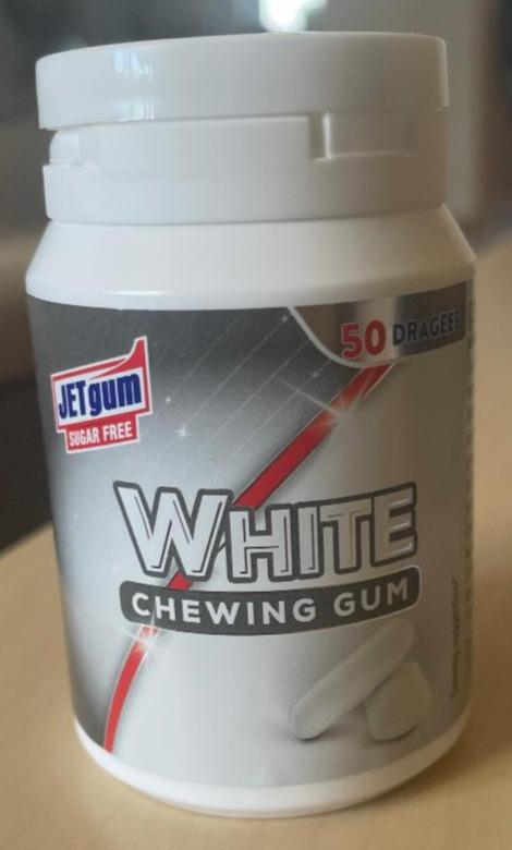 Fotografie - Sugar free white chewing gum JETgum