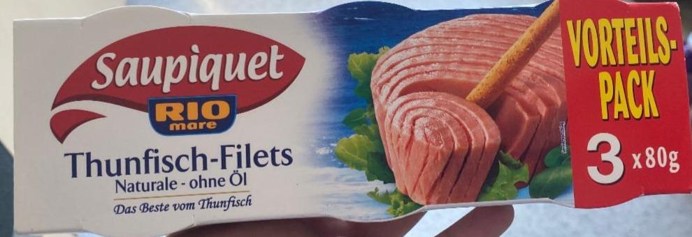 Fotografie - Saupiquet thunfisch filets naturale ohne öl Rio mare