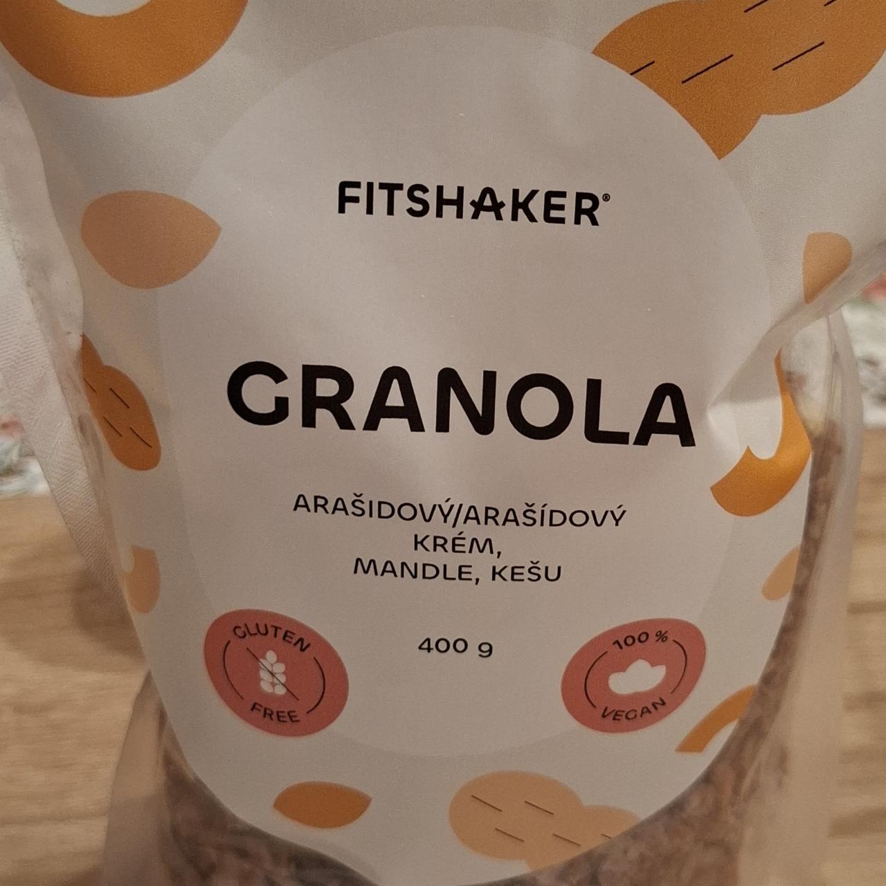 Fotografie - Granola Arašidový Krém, Mandle, Kešu Fitshaker