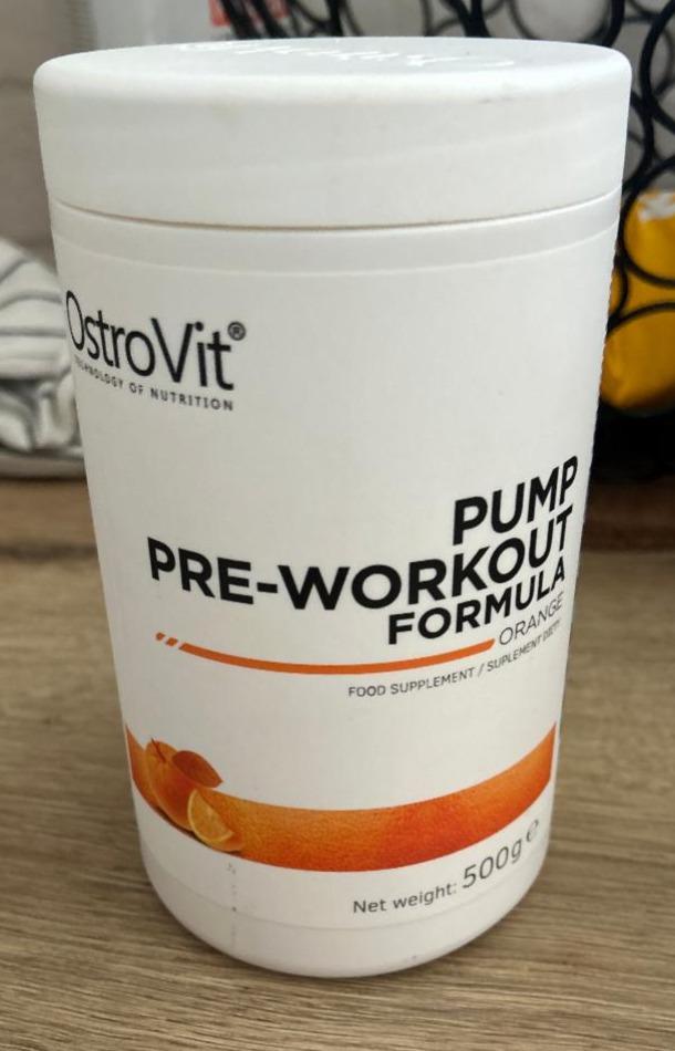 Fotografie - Pump Pre-Workout Orange Ostrovit