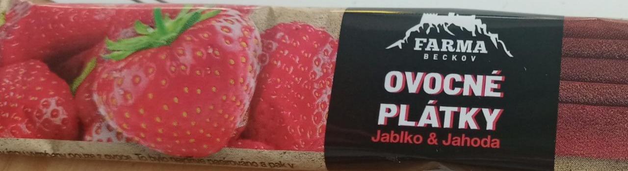 Fotografie - Ovocné plátky jablko jahoda Farma Beckov