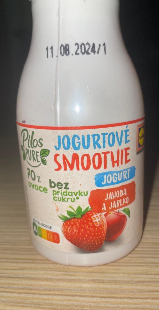 Fotografie - Jogurtové Smoothie Jahoda a jablko Pilos Pure