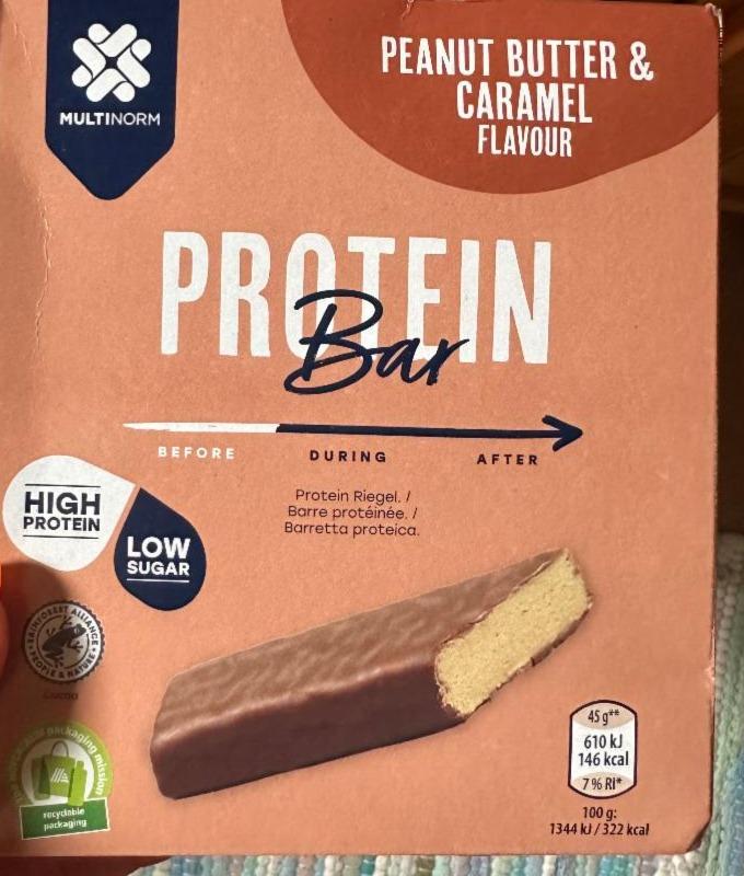 Fotografie - Protein bar peanut butter & caramel flavour Multinorm